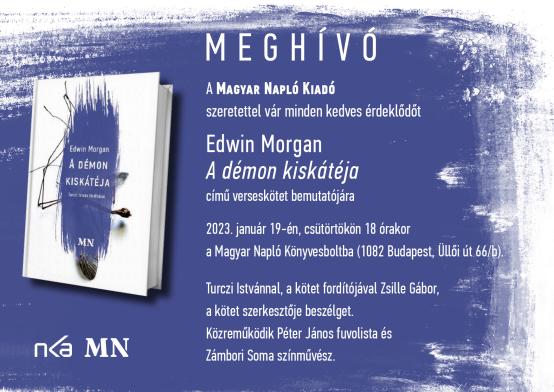 Könyvbemutató - Edwin Morgan: A démon kiskátéja