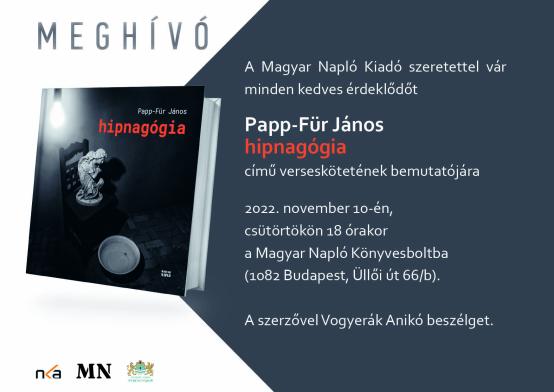 Meghívó Papp-Für János: hipnagógia 20220.11.10.